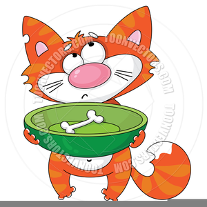 Hungry Cat Clipart.