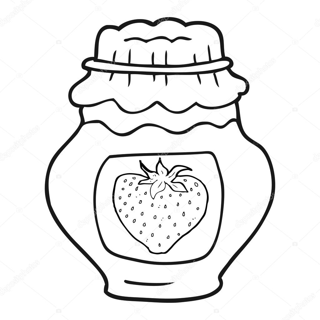 Jam Black And White Clipart.