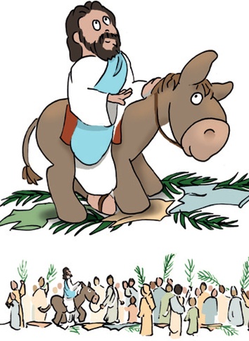 King Jesus Rides a Donkey (cartoon).