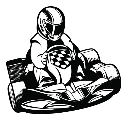 Go karting clipart.