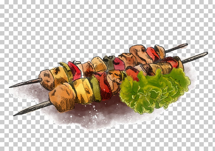 Barbecue grill Kebab Skewer, Food free PNG clipart.