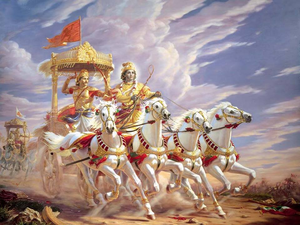 Arjun's chariot in Mahabharat. What happened to it after the gory.