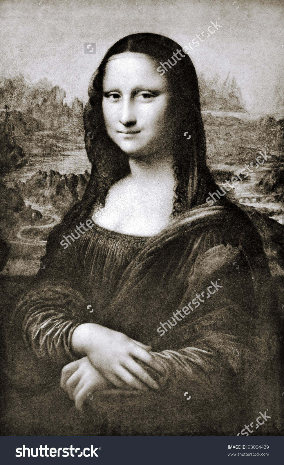 Leonardo Da Vinci 1452 1519 Mona Stock Photo 93004429.