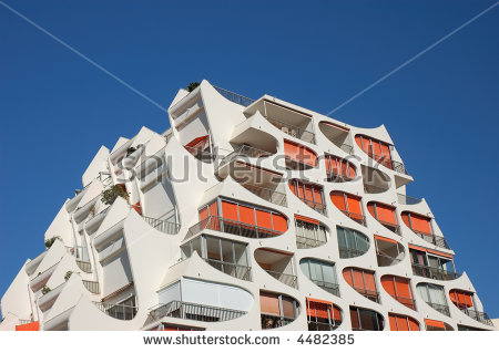 Modern Building In La Grande Motte, France Stock Photo 4482385.