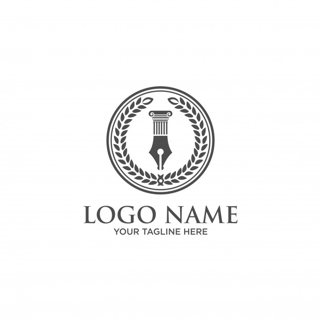 Law firm, law office logo template Vector.