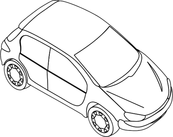 Peugeot Silhouette racing car Drawing Clip art.