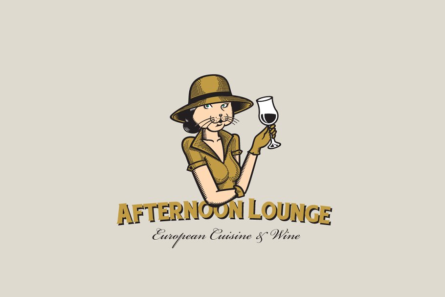 Afternoon Lounge Logo Template ~ Logo Templates ~ Creative.