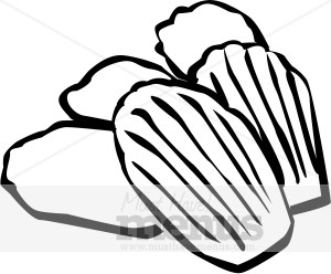 Madeleines Cookie Clipart.