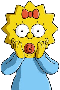 Maggie Simpson transparent PNG.