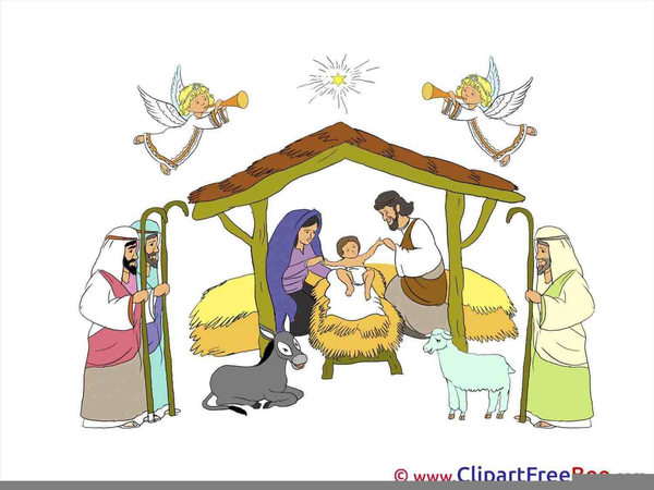 Christmas Manger Clipart Free Download Clip Art.