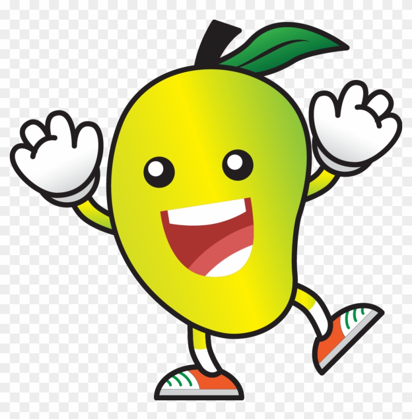 Child Eating Fruits Clipart.