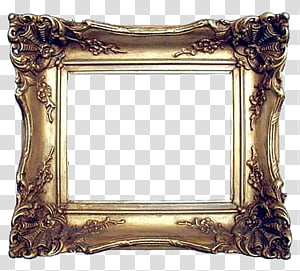 Marcos Vintage, gray frame transparent background PNG.