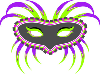 Free mardi gras clip art images.