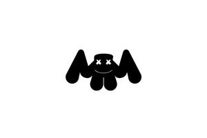 Marshmello Logo White in 2019.