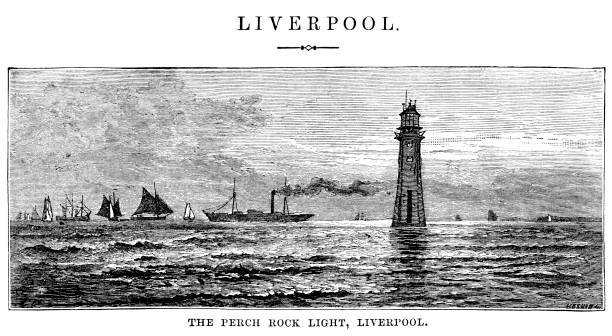 River Mersey Northwest England Clip Art, Vector Images.