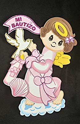 Amazon.com: Mi Bautizo Angelita Rosita Foame para Nina: Toys.