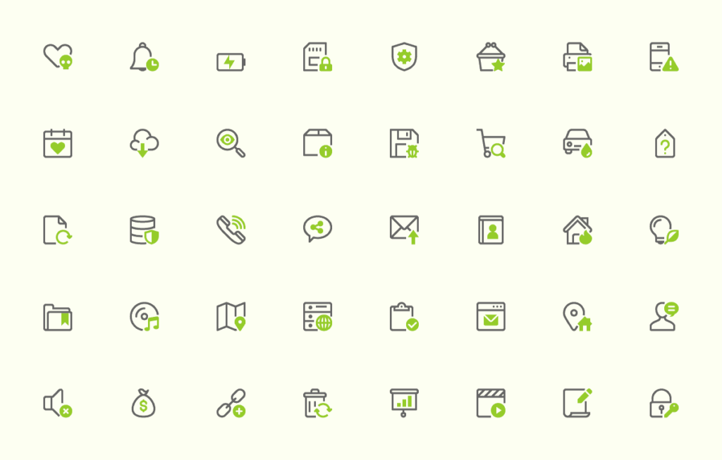 40 Free Mini Icons set.