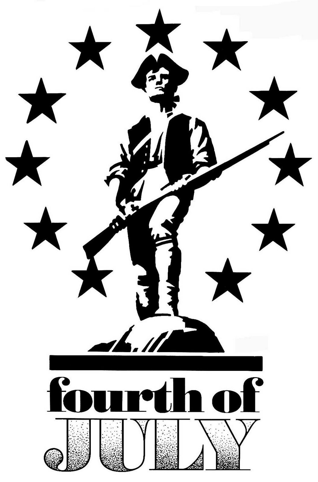 4th of July Minutemen Public Domain Clip Art Photos and Images.