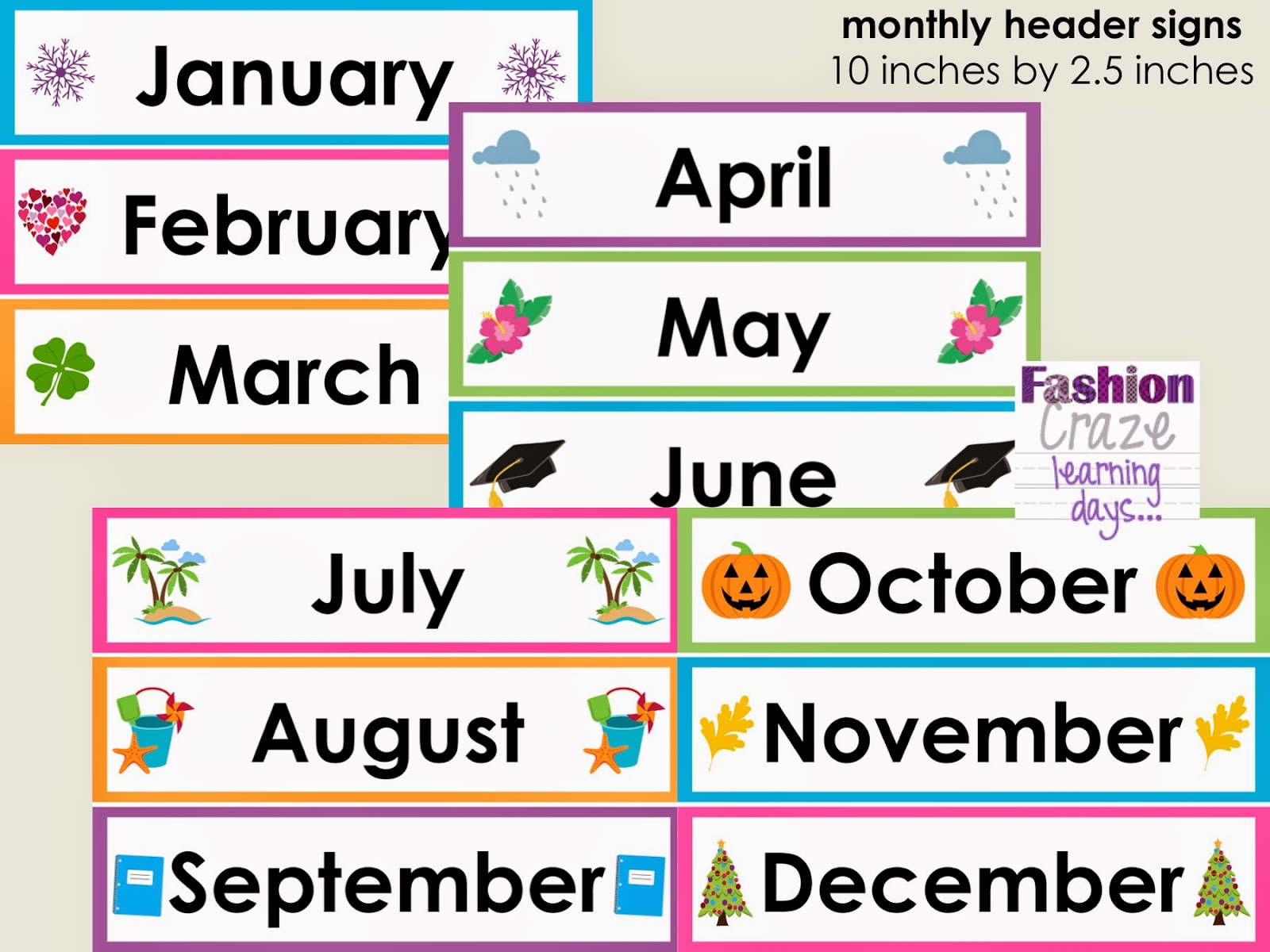 Month Clipart.