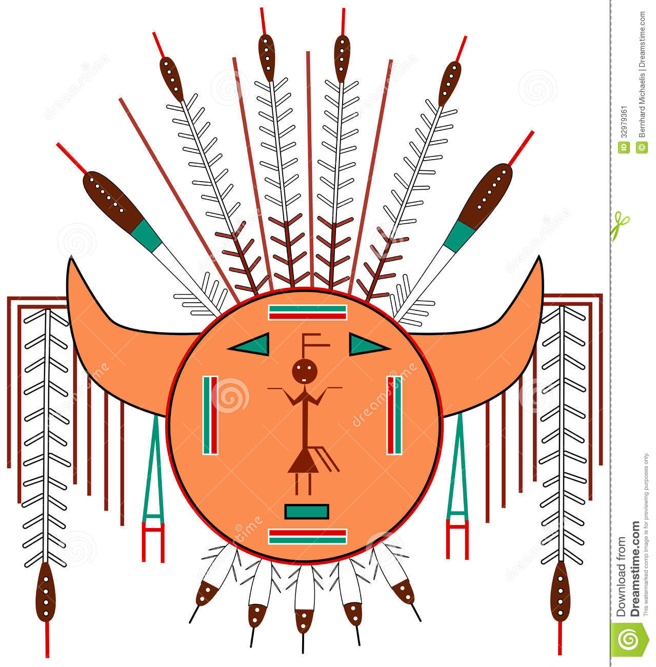 Navajo Sun Stock Image.