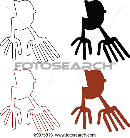 Clipart of Nazca Lines Set k9075813.