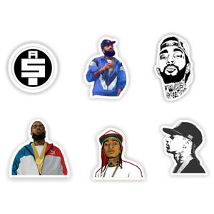 Details about 6PCS Nipsey Hussle Vinyl Stickers All Money In Logo Decals  for Phone Laptop Trav.