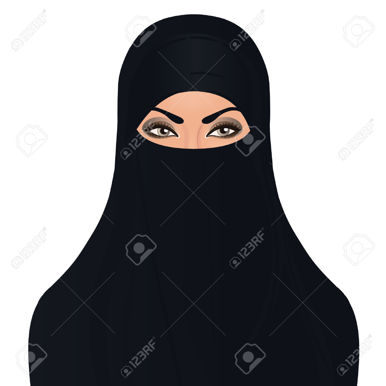 Niqab Clipart.