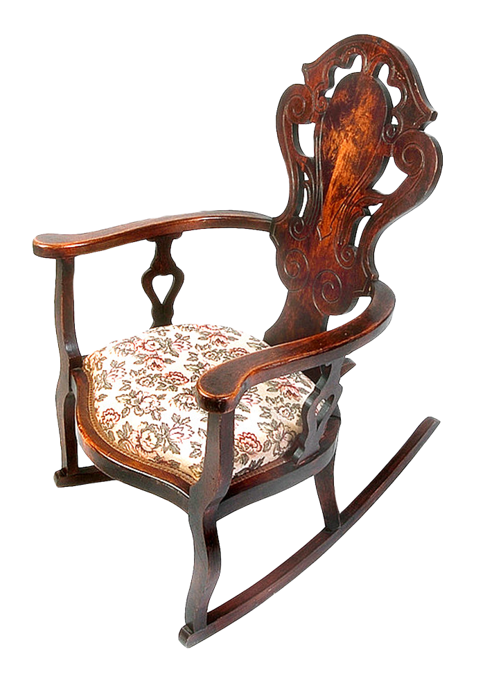 Rocking Old Chair PNG Image.