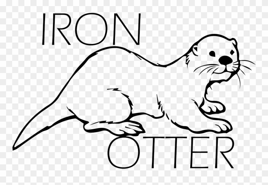 Drawn Otter Marine Otter.