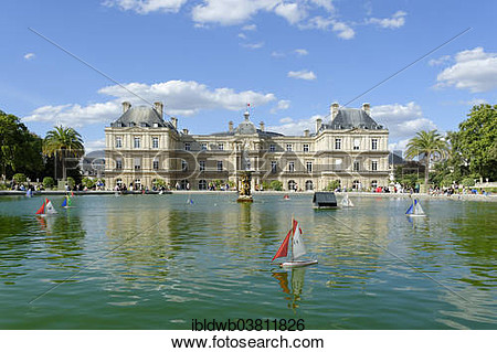 Luxembourg garden clipart.