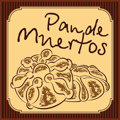 Pan DE Mexican Bread of The Dead Vector premium clipart.