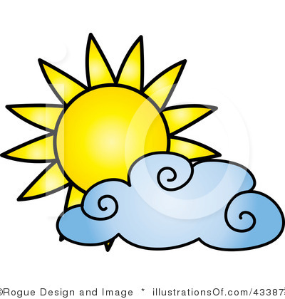 Partly cloudy clip art free.