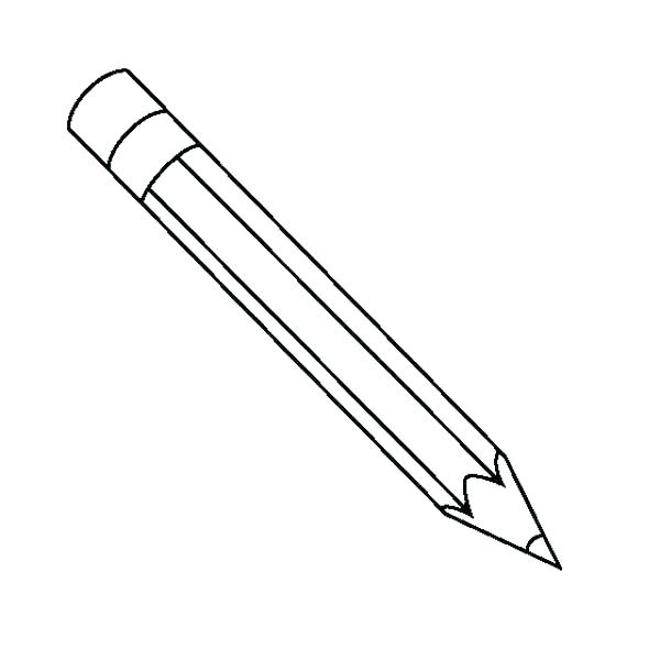 Clipart pencil black and white 2 » Clipart Station.