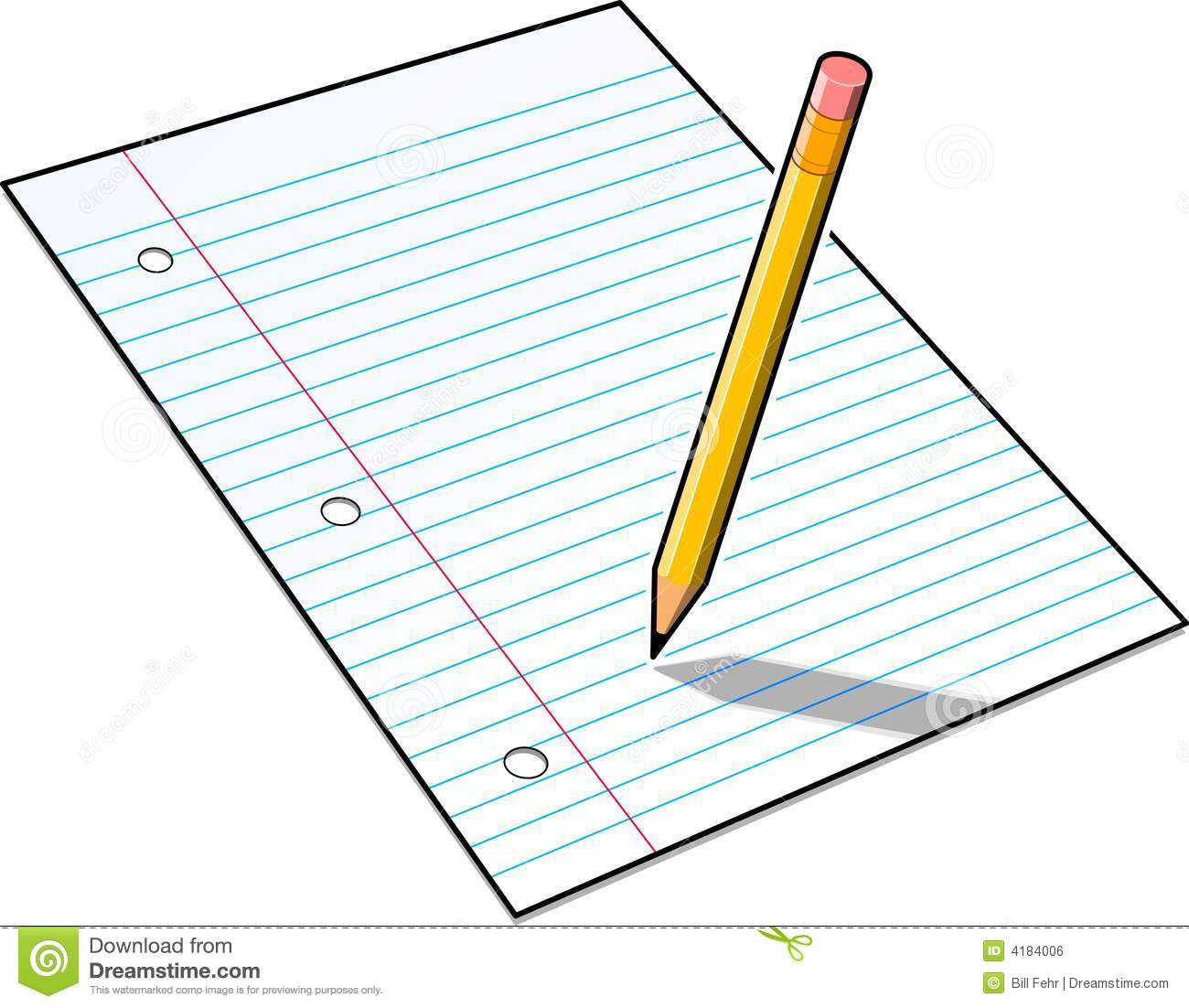 Notebook And Pencil Clipart.