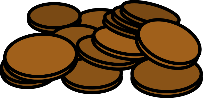 Pennies clipart.