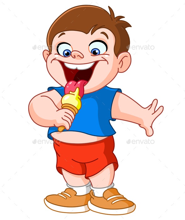 Kid Eating Icecream.