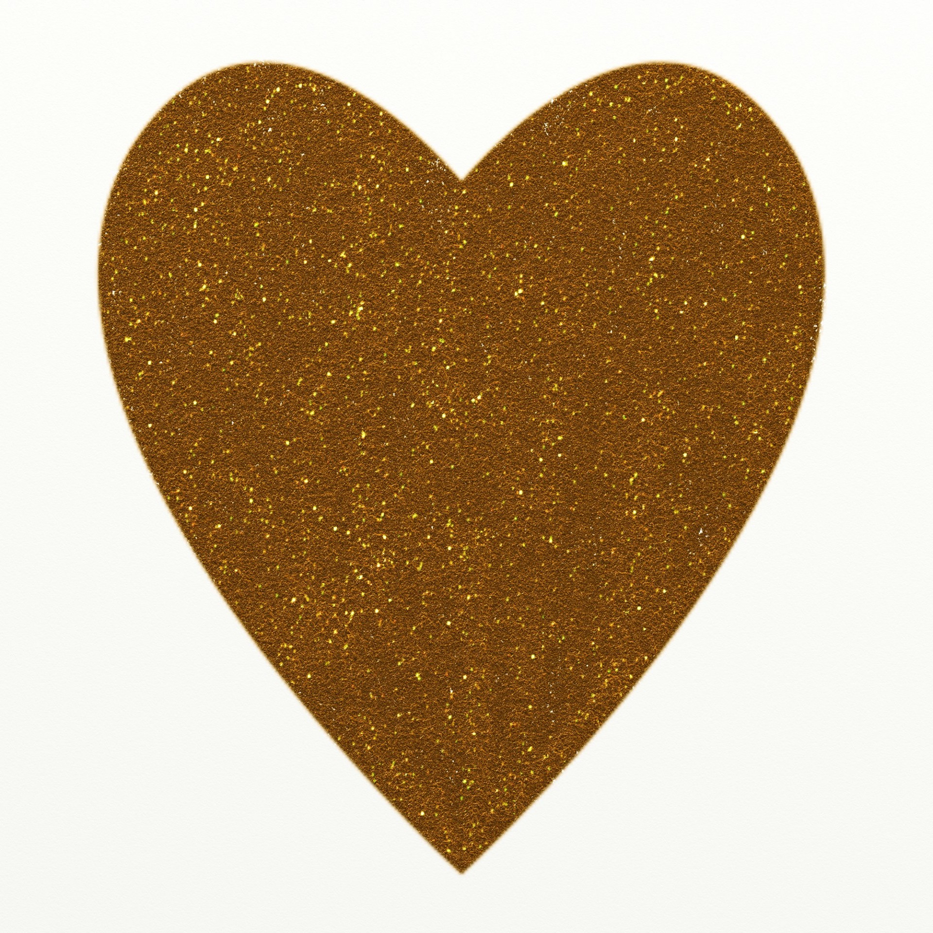 Gold Glitter Heart Clipart Free Stock Photo.