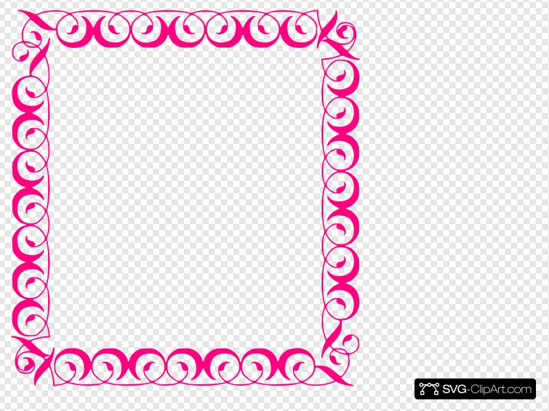 Stylish,pink,border Clip art, Icon and SVG.