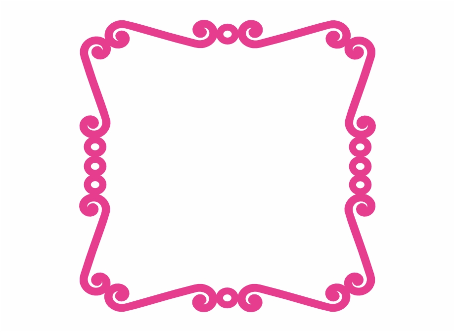 Scrolly Frame Pink Clip Art At Clker.