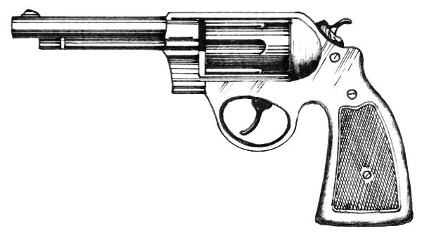 Revolver Pistol Clipart.