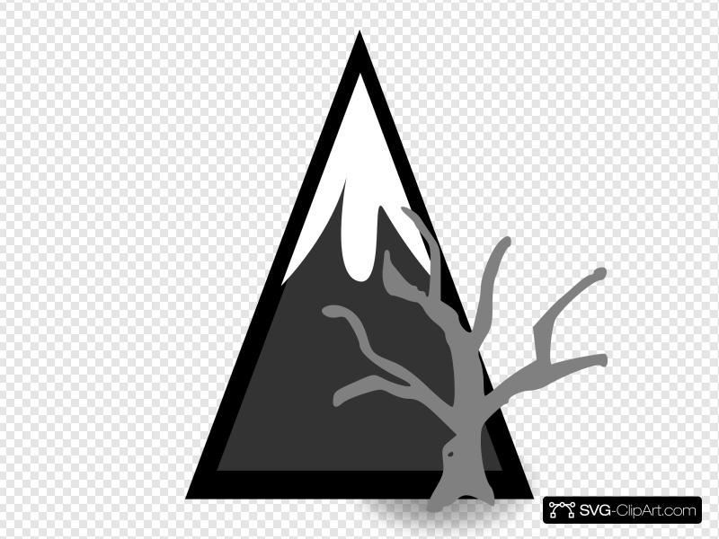 Dead Forest Mountains Clip art, Icon and SVG.