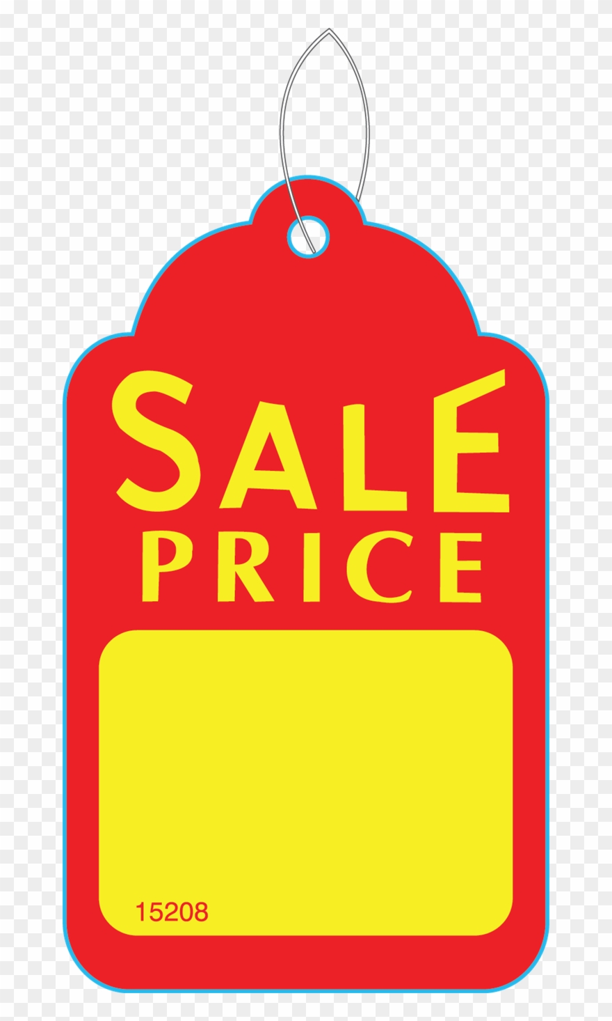 Clip Art Black And White Stock Sale Price Hang Tag.