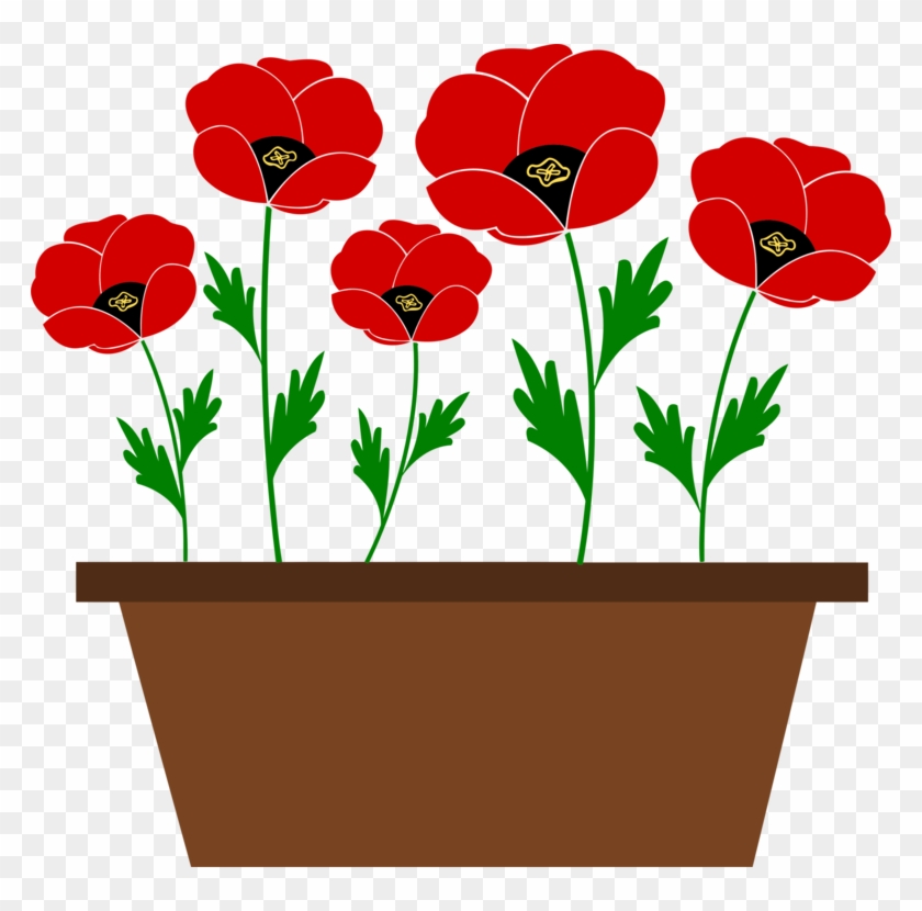 Flowering Pot Plants Clip Art.