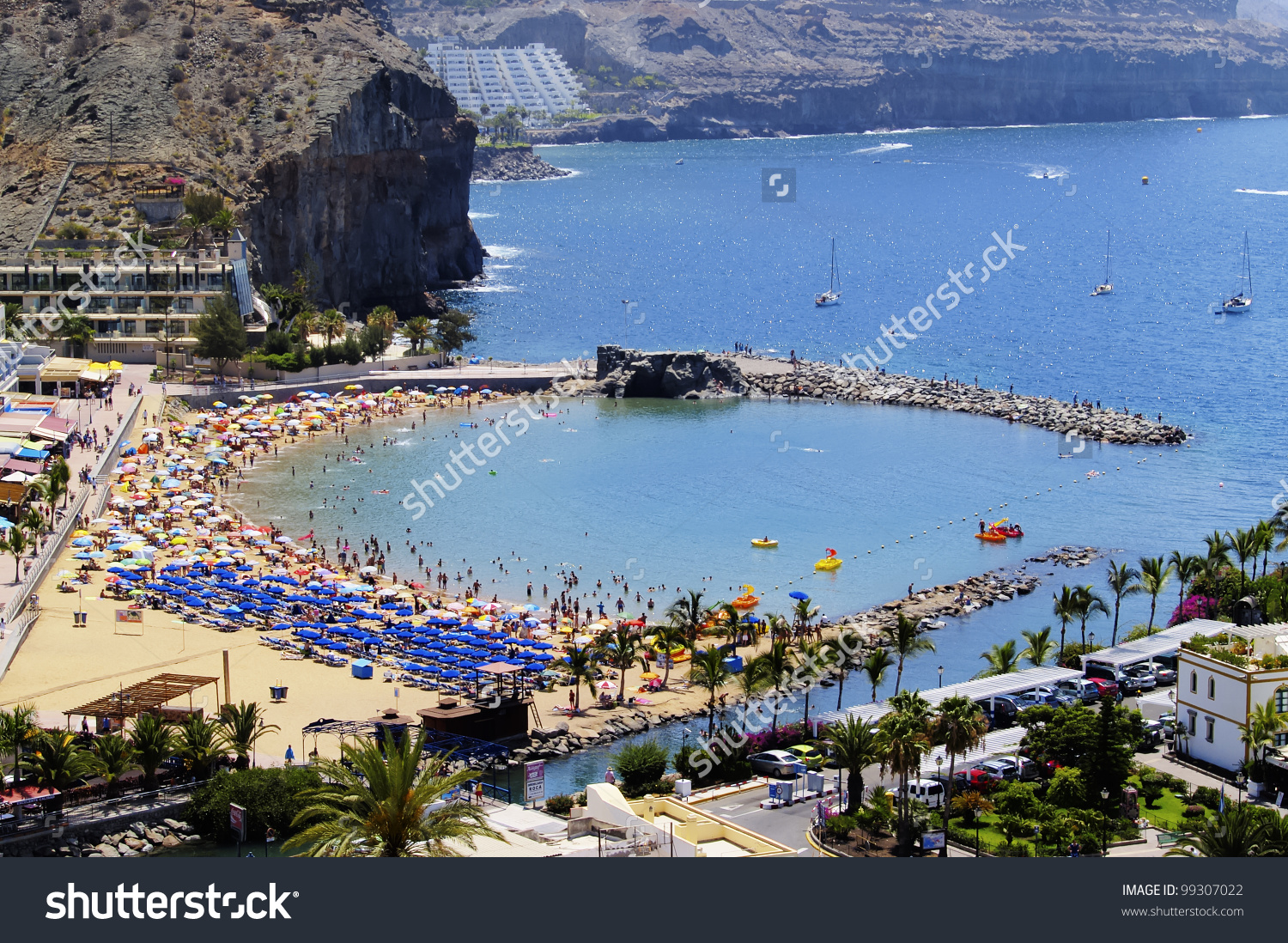 Puerto Mogan Gran Canaria Canary Islands Stock Photo 99307022.