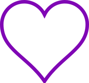 Purple Heart Outline Clip Art at Clker.com.