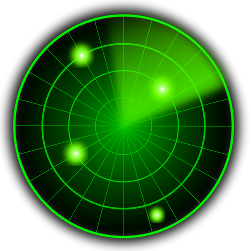 Radar vector graphics.