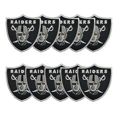 10 PCS OAKLAND Raiders Football Team DIY Badge Iron Sew on.