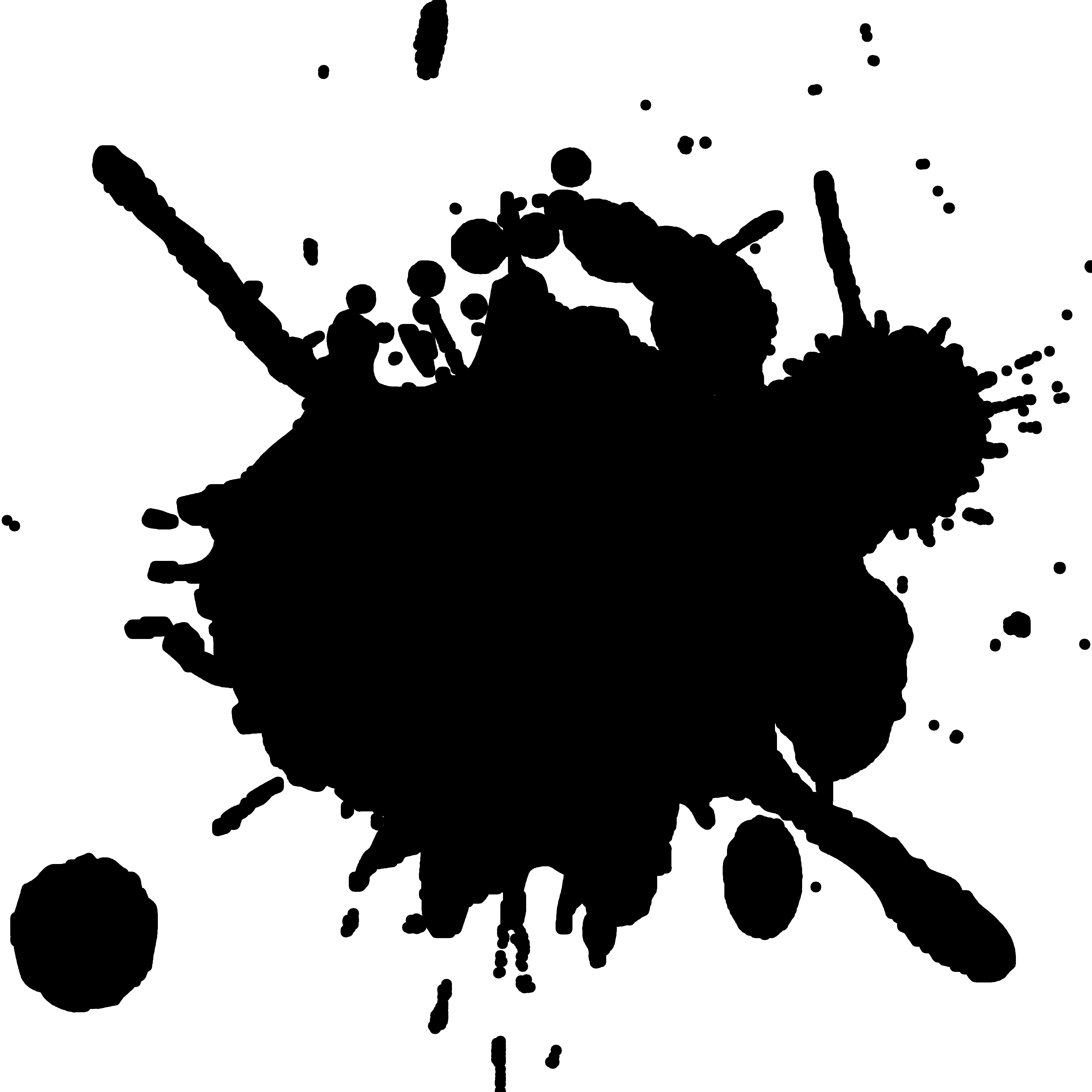 Real Paint Splatter Clipart.