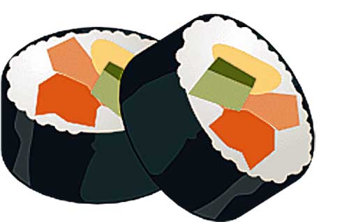 Sushi Cartoon Clipart.