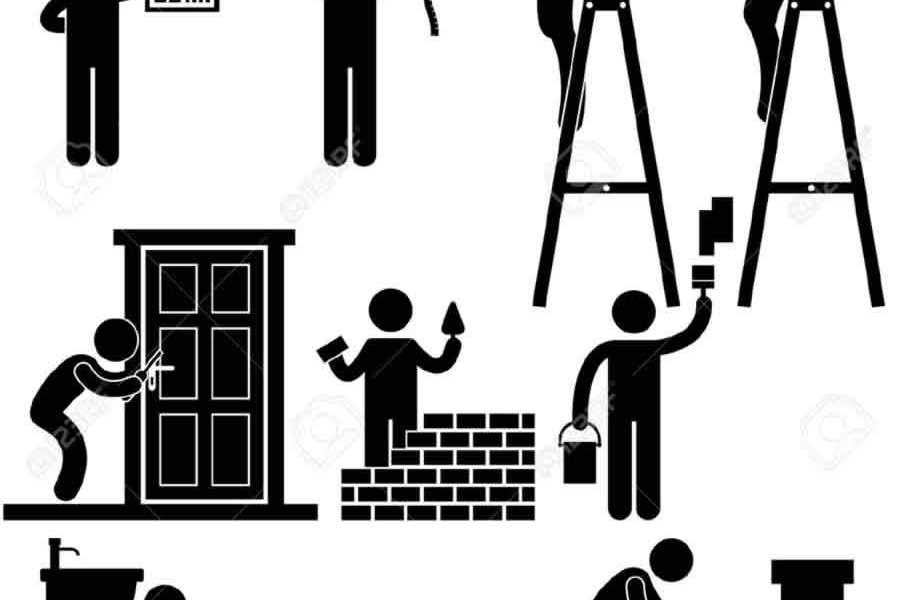 House Remodeling Clipart.